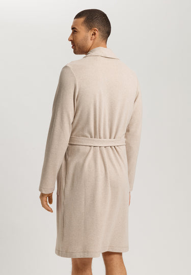 Cozy Living Organic Cotton Soft Jersey Robe | Camel Melange 75821-2895